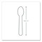 Vegware White CPLA Cutlery, Spoon, 1000PK VW-SP6.5 - alternate 4